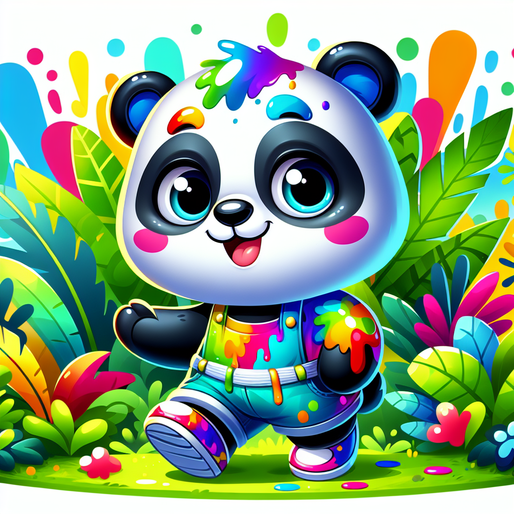 Wacky Panda Character