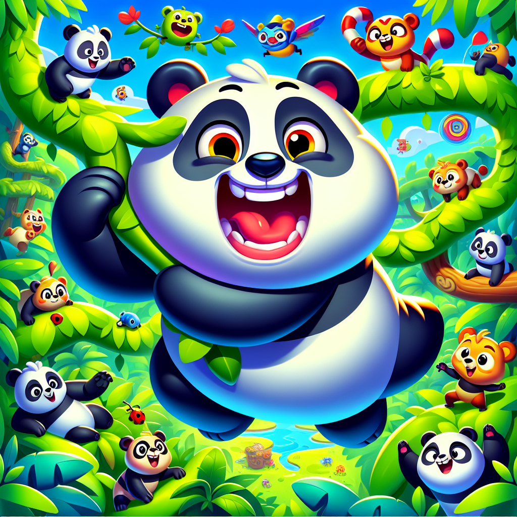 Wacky Panda game scene